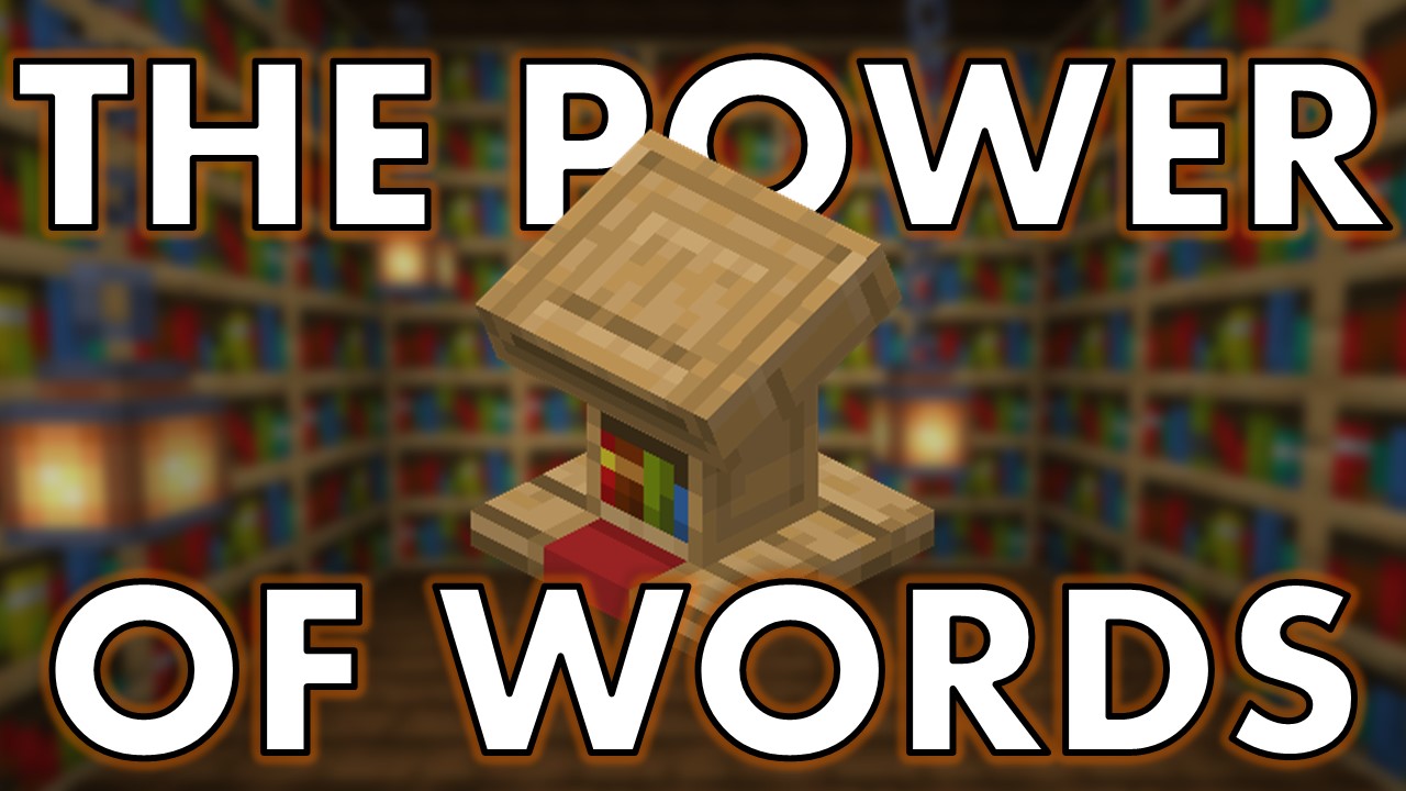 Herunterladen The Power of Words zum Minecraft 1.16.3